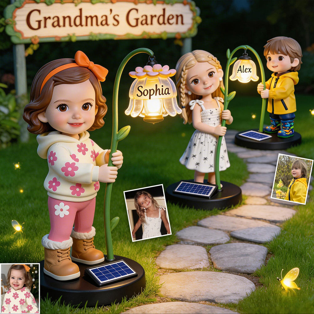 Grandma's Garden - Personalized Grandma Garden Solar Light