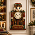 Personalized Christmas Nutcracker Library Wall Clock with Custom Name — personalized with a custom name