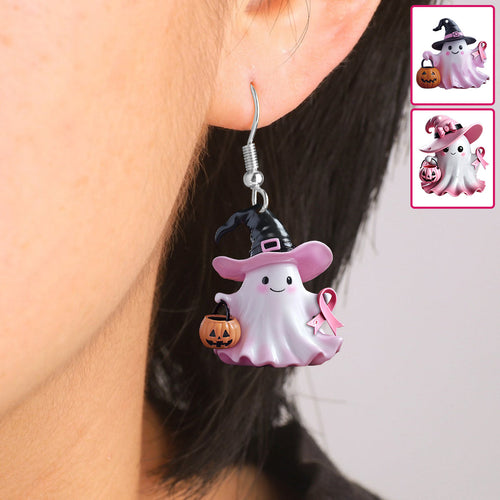 Breast Cancer Awareness - Personalized Breast Cancer Awareness Earrings
