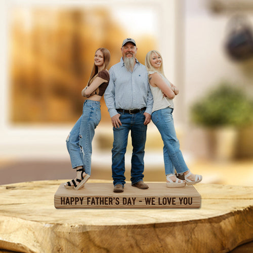 Custom Any Photo Best Gift For Dad, Grandpa - Personalized Father Custom Shaped Acrylic Plaque