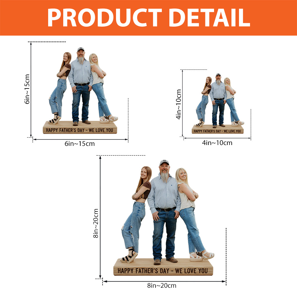 Custom Any Photo Best Gift For Dad, Grandpa - Personalized Father Custom Shaped Acrylic Plaque