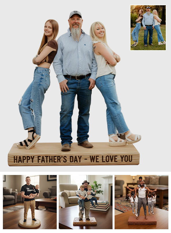 Custom Any Photo Best Gift For Dad, Grandpa - Personalized Father Custom Shaped Acrylic Plaque