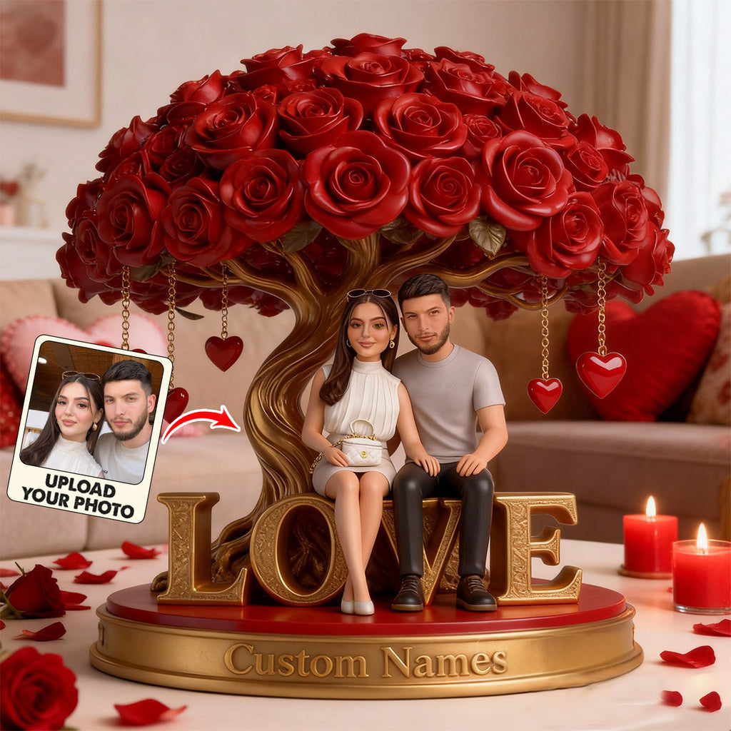 You And Me - Personalized Couple Custom Shaped Acrylic Plaque