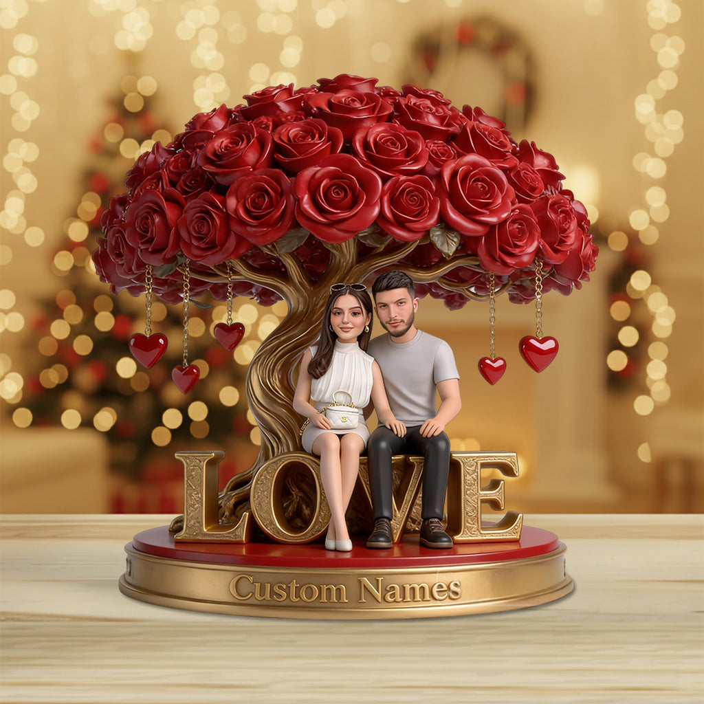 You And Me - Personalized Couple Custom Shaped Acrylic Plaque