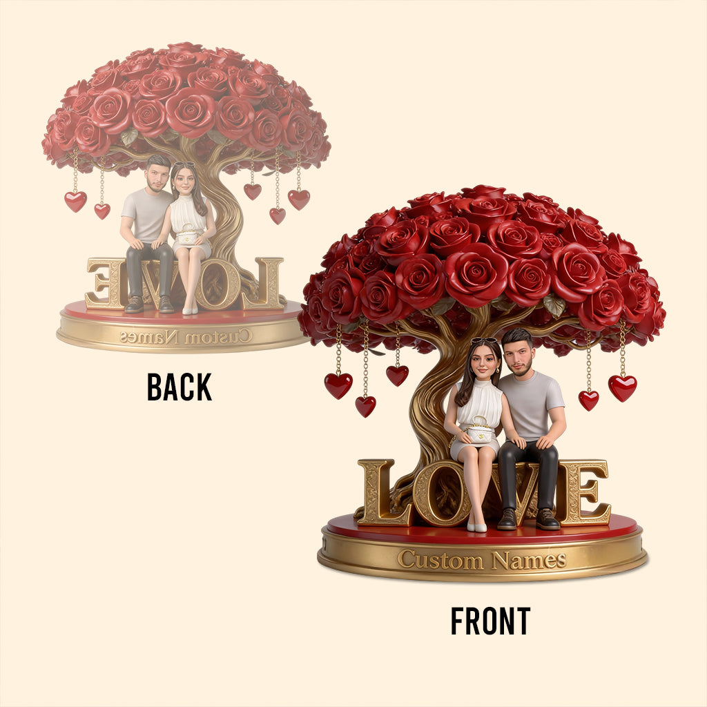 You And Me - Personalized Couple Custom Shaped Acrylic Plaque