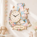 Personalized Initial Wall Clock with Custom Name — personalized with a custom name