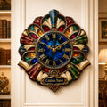 Personalized Stained Glass Book Wall Clock with Custom Name — personalized with a custom name