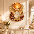 Personalized Name Eagle Wall Clock with Custom Name — personalized with a custom name