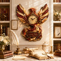 Personalized Phoenix Book Lover Wall Clock with Custom Name — personalized with a custom name