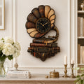 Personalized Vintage Gramophone Wall Clock with Custom Name — personalized with a custom name