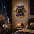 Personalized Celestial Wall Clock with Custom Name — personalized with a custom name