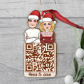 Christmas Couple QR Code - Personalized Couple Ornament