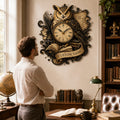 Personalized Owl Wall Clock with Custom Name — personalized with a custom name