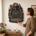 Natural history enthusiasts, Custom Name Wall Clock — personalized with a custom name