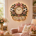 Personalized Soccer Mama Wall Clock, Custom Name Gift for Soccer Fans — personalized with a custom name
