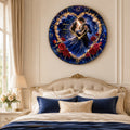 Personalized Names Romantic Wall Clock with Custom Name — personalized with a custom name