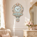 Personalized Princess Hand Mirror Wall Clock with Custom Name — personalized with a custom name