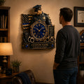Personalized Police Officer Wall Clock with Custom Name (Design 2) — personalized with a custom name