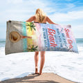 Just A Girl - Personalized Sea Lover Beach Towel