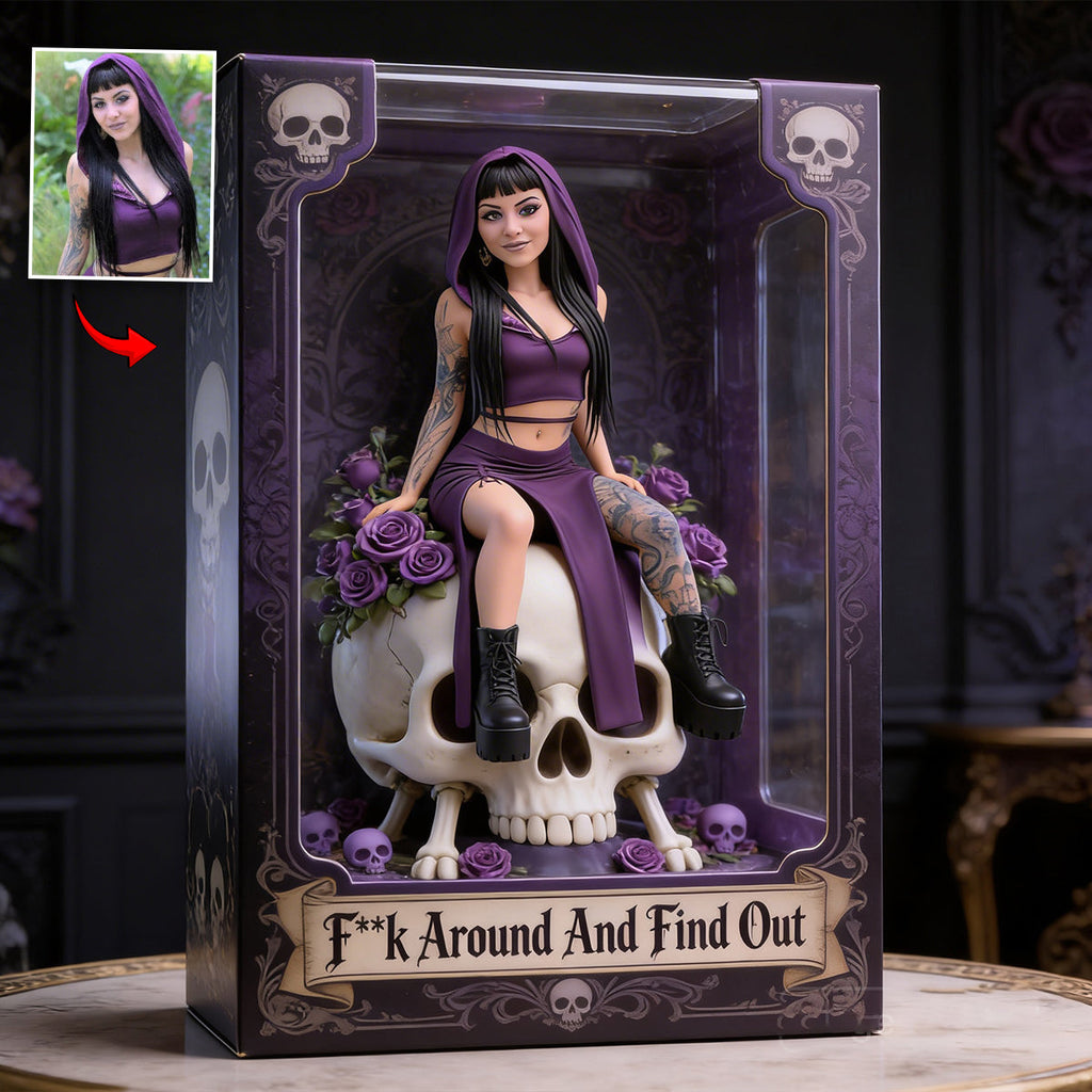 Custom Any Photo - Personalized Skull Custom Shaped Acrylic Plaque