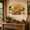 Personalized Fishing Lure Wall Clock, Custom Name Gift for Anglers (Design 2) — personalized with a custom name
