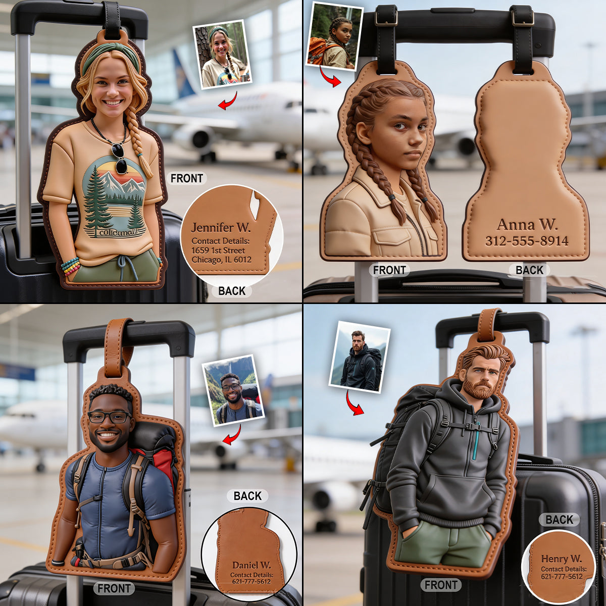 On The Go - Personalized Travelling Luggage Tag