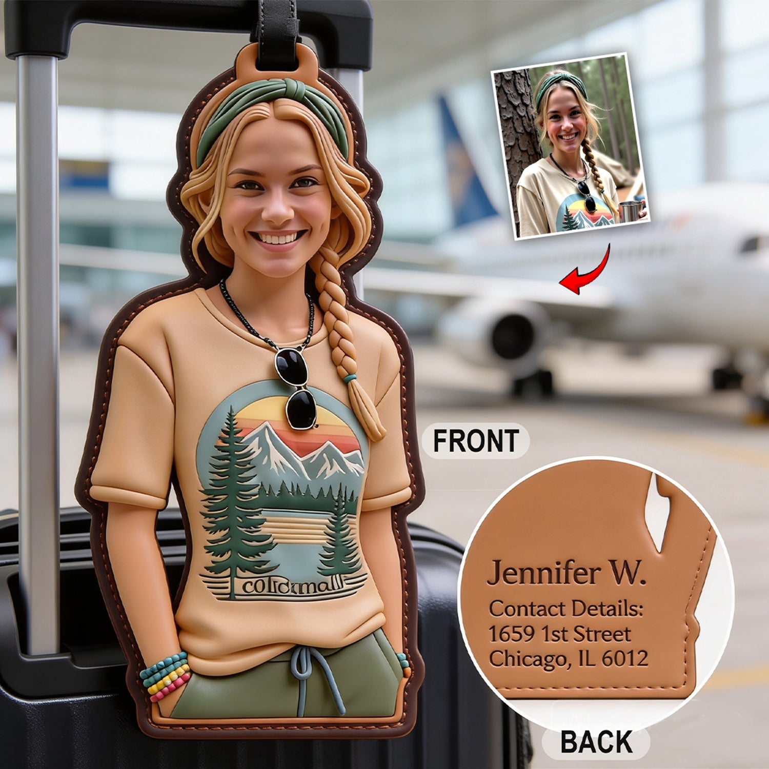 On The Go - Personalized Travelling Luggage Tag