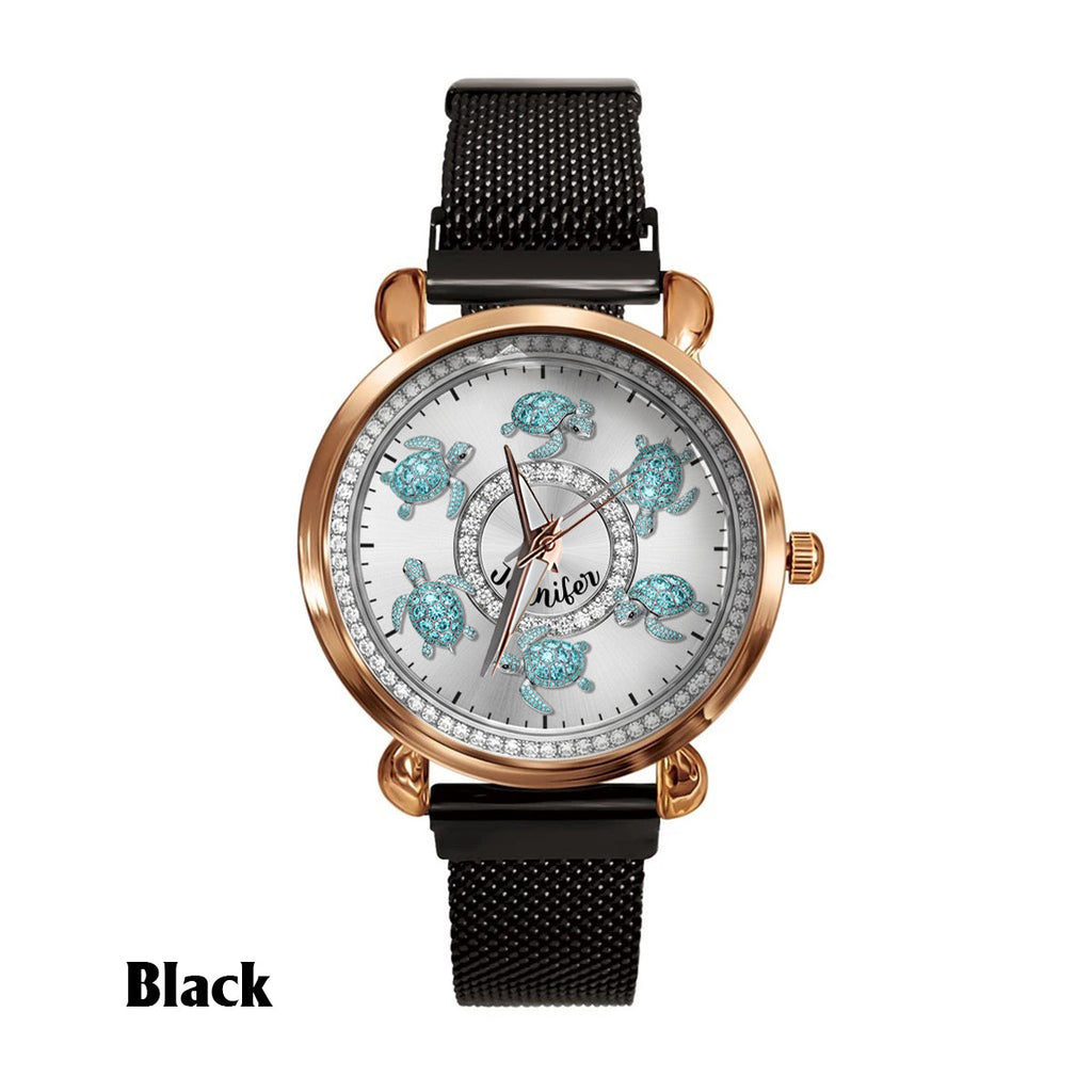 Love Turtles - Personalized Turtle Women Hand Watch