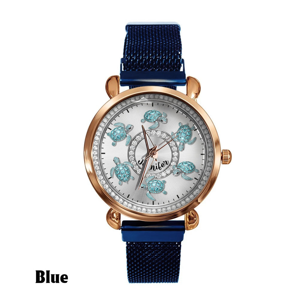 Love Turtles - Personalized Turtle Women Hand Watch