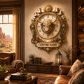 Personalized Western Ranch Wall Clock with Custom Name — personalized with a custom name