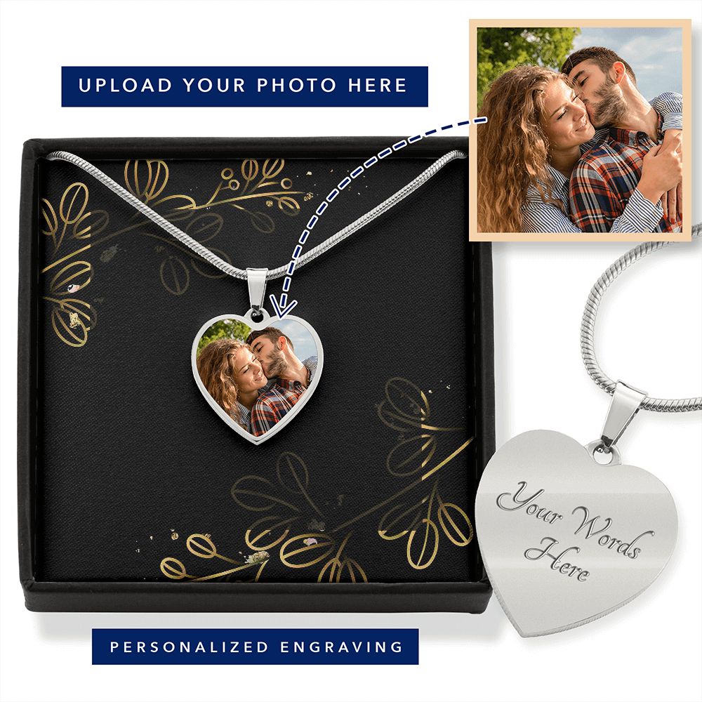 Without You I'm Nothing - Personalized Nightmare Heart Pendant Necklace