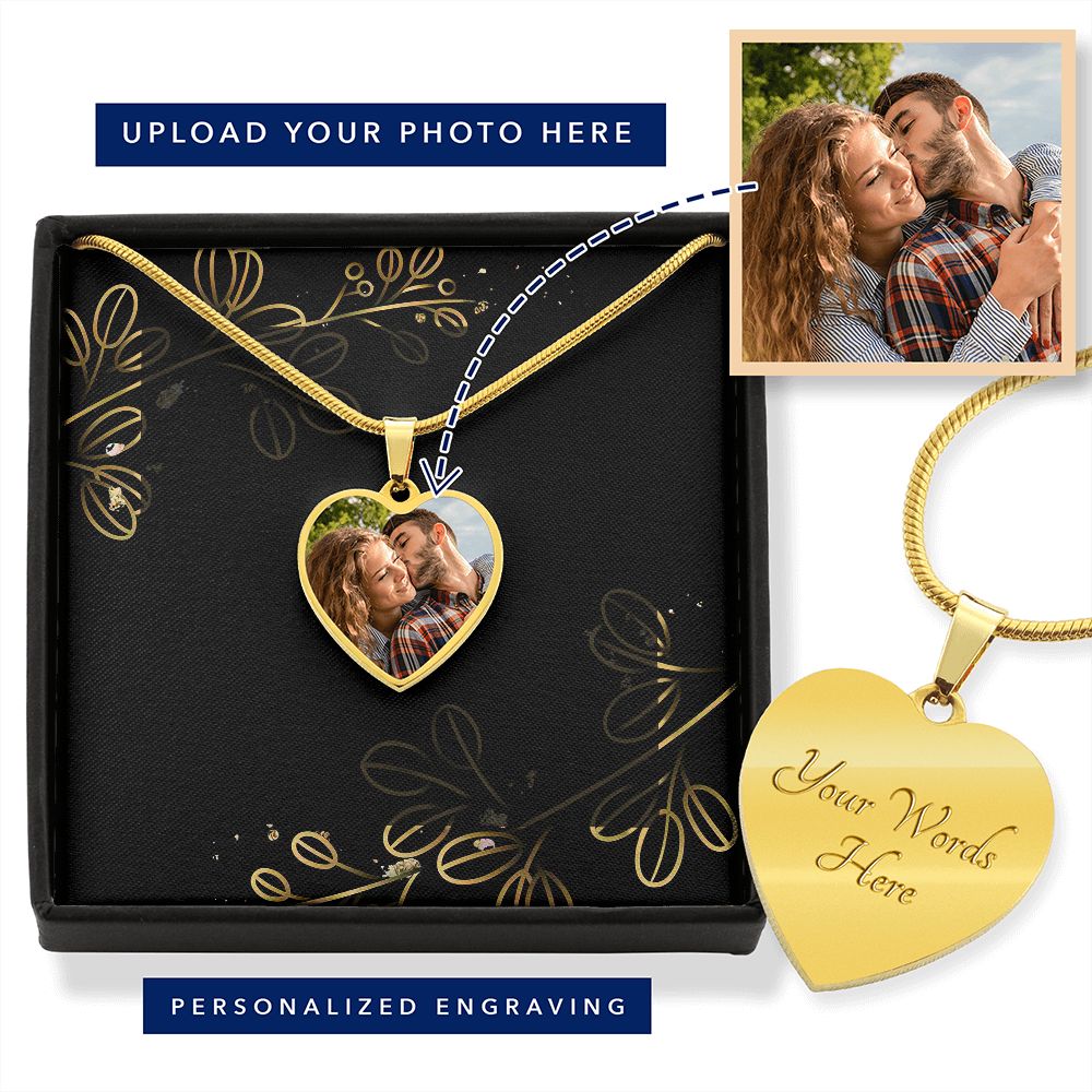 Without You I'm Nothing - Personalized Nightmare Heart Pendant Necklace