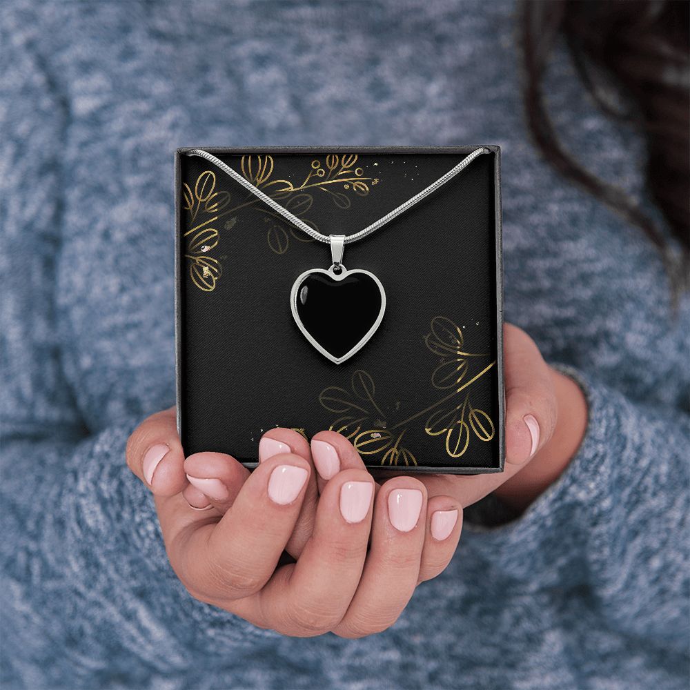 Without You I'm Nothing - Personalized Nightmare Heart Pendant Necklace