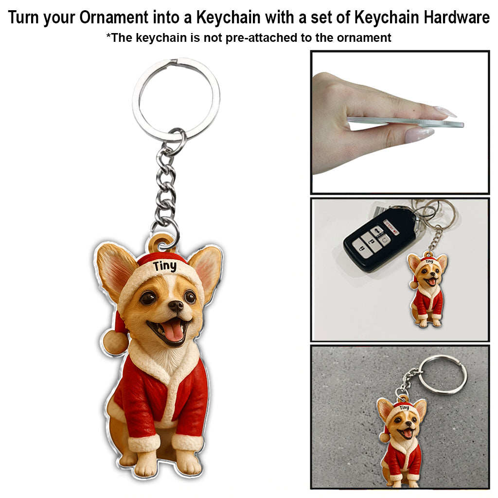 Furry And Bright - Personalized Dog Custom Made 3D Minifigure Ornament