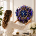 Personalized Royal Dragon Wall Clock with Custom Name — personalized with a custom name