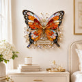 Personalized Butterfly Wall Clock with Custom Name — personalized with a custom name