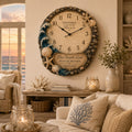Personalized Coastal Wedding Wall Clock, Wedding Gift with Custom Name — personalized with a custom name