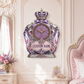 Personalized Princess Perfume Bottle Wall Clock with Custom Name — personalized with a custom name
