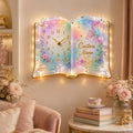 Personalized Fairytale Book Wall Clock with Custom Name — personalized with a custom name