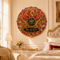 Personalized Phoenix Wall Clock with Custom Name — personalized with a custom name