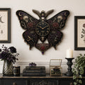 Personalized Moth and Butterfly Collectors Wall Clock with Custom Name — personalized with a custom name