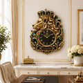 Personalized Crowned Lion Wall Clock with Custom Name — personalized with a custom name