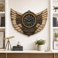 Personalized Pilot Book Lover Wall Clock, Custom Name Gift for Pilots — personalized with a custom name