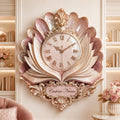 Personalized Pearl Book Bloom Wall Clock with Custom Name — personalized with a custom name