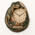 Paleontology enthusiasts Custom Name Wall Clock — personalized with a custom name