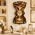 Personalized Book Lover Hourglass Wall Clock with Custom Name — personalized with a custom name