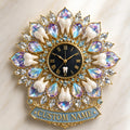 Personalized Dentist Office Wall Clock, Custom Name Gift for Dentists — personalized with a custom name